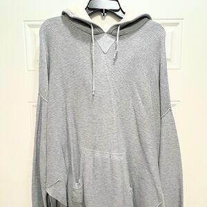 Victoria's Secret Gray and Cream Sherpa lined Hoodie